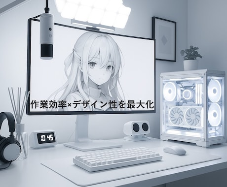 白デスクを最適化し理想の作業環境を作ります あなたの部屋に合う理想の白デスクを一緒に作ります イメージ2