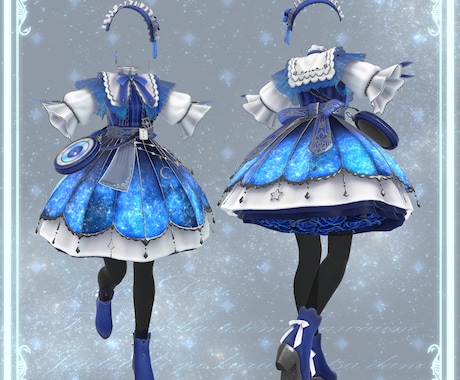 複雑なデザイン用⭐VRChat向け衣装を作ります 【商用利用可】フルスクラッチ衣装 イメージ1