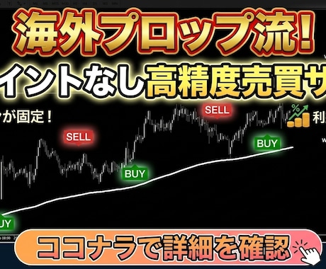 プロ仕様FXインジケーター販売します 海外プロップ流！リペイントなし高精度売買サイン イメージ1
