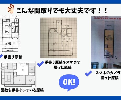 24時間以内に、現役不動産業従事者が間取作成します 不動産ポータルやHPにご利用ください！ イメージ2