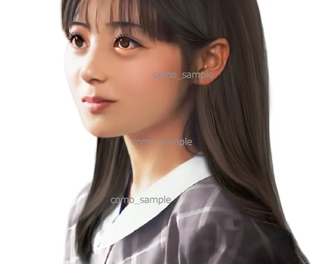 デジタルで元写真を加工しリアル似顔絵を作成します ♪アイコンや名刺・SNSにオススメ＊JPG、PNGでお渡し イメージ2