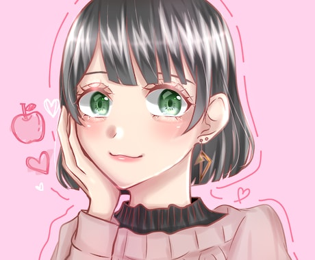 SNSアイコン描きます キラキラ可愛いSNSアイコン描きます！ イメージ1