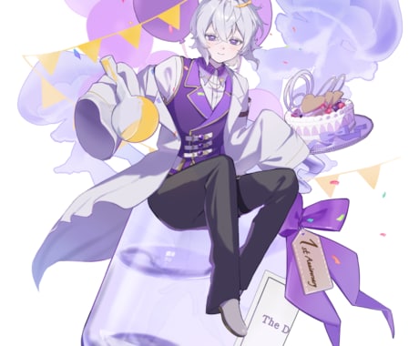 SNSで目を引くイラストを制作します 【Vtuber・配信者向け】サムネイル・配信・記念日イラスト イメージ2