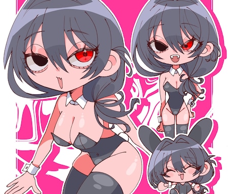 可愛いくてオシャレなデフォルメイラスト作成し‪ます イメージ1