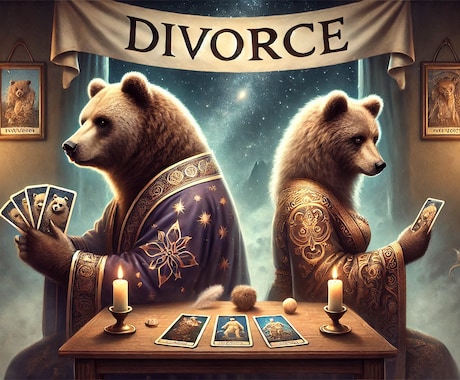 離婚の全体像タイミング等霊感霊視タロットで占います 復縁か離婚か等の未来や人生の決断を詳しく占いサポート イメージ1
