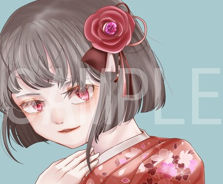 キラキラ宝石のような瞳の女の子描きます あなたのご希望の可愛い女の子描きます イメージ2