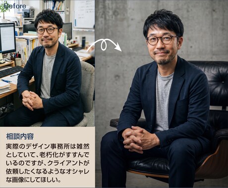 仕事用プロフィール写真を自然に整えます 清潔感と信頼感のある自然な一枚に整えます イメージ2