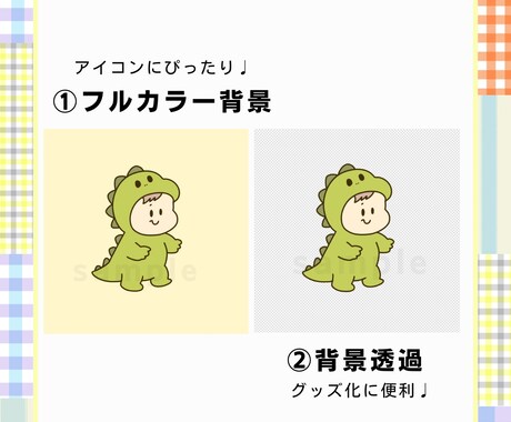映える！ゆるかわアイコン作成します 線画のゆるふわテイスト＊グッズ化、記念品、プレゼントにも♪ イメージ2