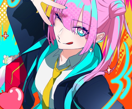 アイコン・立ち絵・キャラデザ描きます かわいいからかっこいいものまで！魅力的なイラスト描きます！ イメージ1