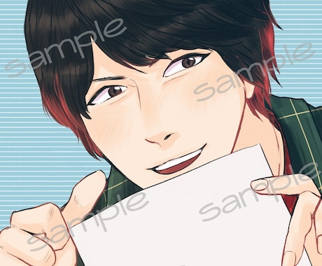 似顔絵アイコン作成します SlackやLINEなどで使える似顔絵アイコン作成します イメージ2
