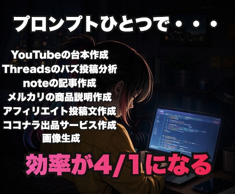 作業効率UP！専用カスタムAIプロンプト作ります AI初心者大歓迎！要望に応じたプロンプトを最適化します！ イメージ2