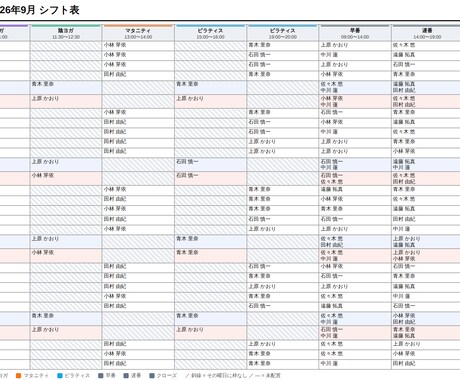資格・連勤・希望を守ったシフト表を代行作成します 希望を送るだけ。3営業日で貼り出せるシフト表が届きます イメージ2