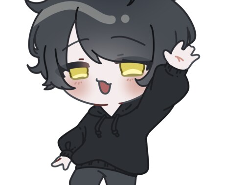 ふわっとしたミニキャラをお届けします 一枚絵・スタンプ・グッズイラスト等におすすめ！ イメージ2