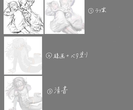 人物イラスト、透明感のあるイラストを描きます キラキラとしたテイストが特徴です。 イメージ2