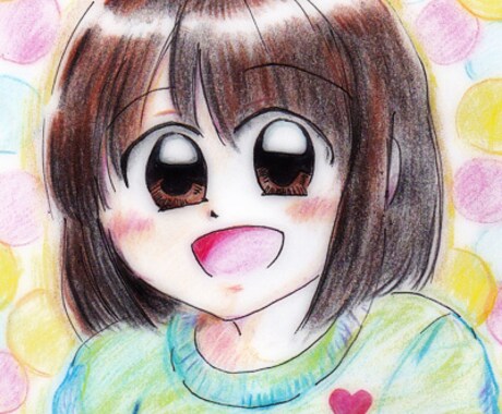 少女漫画風似顔絵アイコン作成します 少女漫画のような可愛い似顔絵アイコンで愛され度UP！ イメージ1