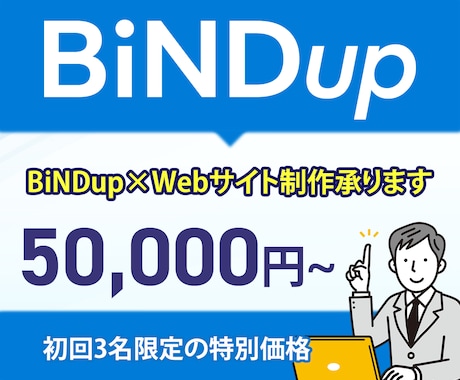 BiNDupを使用してのWeb制作代行を承ります ＨＰ／ＬＰ制作の代行を承ります。お気軽にご連絡ください。 イメージ1