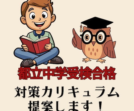 都立中学受検合格の対策カリキュラムを提案します 指導歴20年のプロが適性検査攻略をサポート！ イメージ1