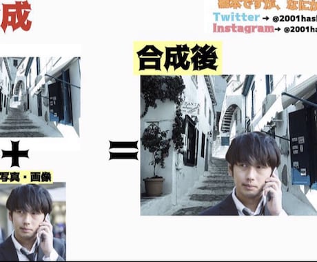 画像編集・加工・制作いたします 合成・切り抜き・文字入れ・サイズ変更・色合い編集etc… イメージ2