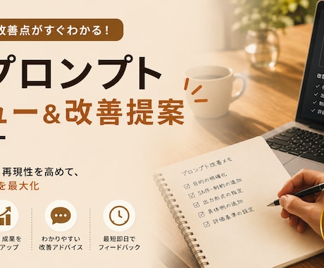 AIプロンプトレビュー&改善提案ます 現役SEがChatGPT・Claudeプロンプトを即日改善 イメージ1