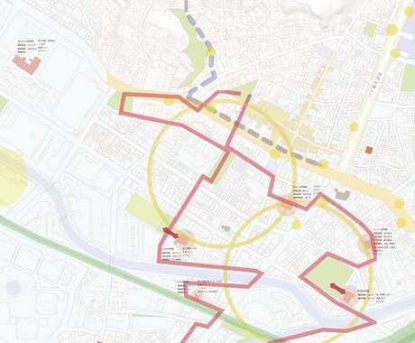 用途に合わせて地図を作成します 航空写真・広域地図で示したいときに イメージ2