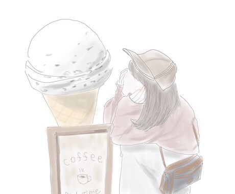 お気に入りの写真をおしゃれなイラストにします 優しい色味のイラストをお届けします イメージ2