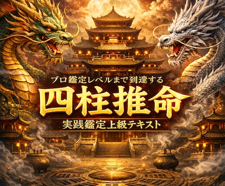 四柱推命実践鑑定用　上級独学テキスト販売いたします プロが使う命式の読み方、大運判断もいれてます イメージ1