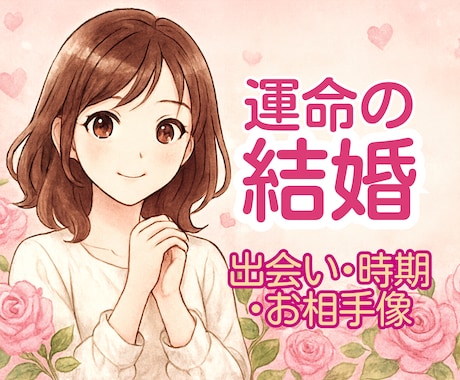 あなたの結婚の設計図をカードと星読みで読み解きます 運命の結婚を丁寧に鑑定します｜出会いの時期と相手像・心の準備 イメージ1