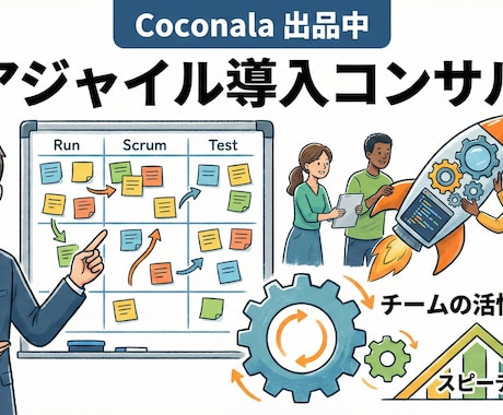 アジャイル変革・スクラム導入支援ます 事業会社での変革リード実績あり イメージ1