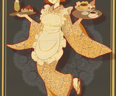 ポップでアンニュイな雰囲気の人物イラスト制作します あなただけの世界観を形にします。 イメージ2
