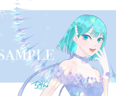 夢絵、オリキャライラストオーダー承ります バストアップ専用！あなたのイメージ、愛を持って形にします！ イメージ2