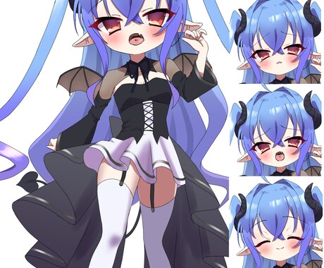 IRIAMライバー、TRPG等の立ち絵を制作します 商用利用可能！萌え萌えのかわいいイラスト イメージ2