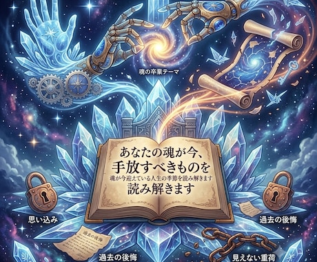 あなたの魂が今、手放すべきものを読み解きます 魂が今、卒業するテーマをお伝えします イメージ1
