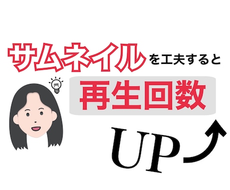 収益化した私が再生されるサムネイル作ります 【最安】500円で作成します！ イメージ1