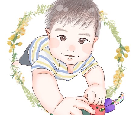 かわいいお子さんのイラストを描きます SNS利用OK！アイコンなどにご利用ください♡ イメージ2