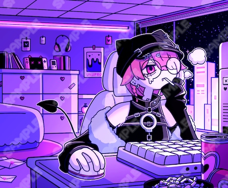 ポップでかわいいイラスト描きます おしゃれでエモい&今っぽい雰囲気お求めな方はご相談ください！ イメージ2