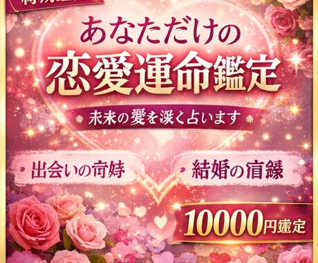 運命の結婚相手と入籍時期を徹底鑑定します 出会う年月・相手の特徴・結婚の流れまで詳細鑑定 イメージ1