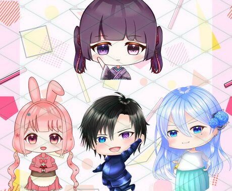 SDキャラ立ち絵描きます 料金など、気軽にご相談ください！ イメージ2