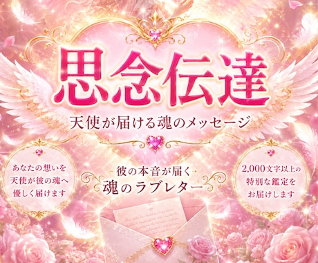 復縁占いｌ天使の復縁ラブレター思念伝達で届けします 7月限定｜通常3,000円の彼のトリセツを無料でお届け♡霊視 イメージ1