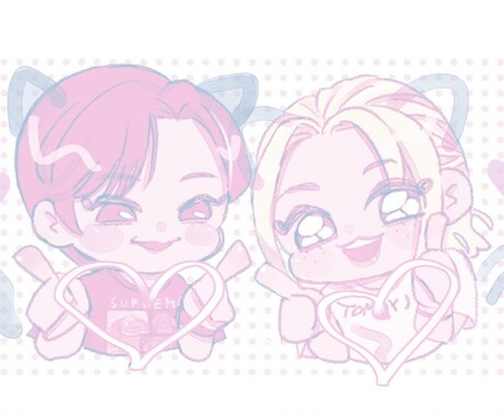 かわいいデフォルメイラスト描きます SNSアイコンやサムネ、グッズなど イメージ1