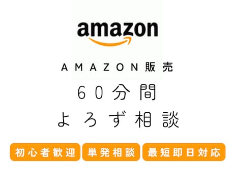 海外も国内も！Amazon販売のお悩み解決します 国内・海外Amazon運営経験者による60分間スポット対応 イメージ1