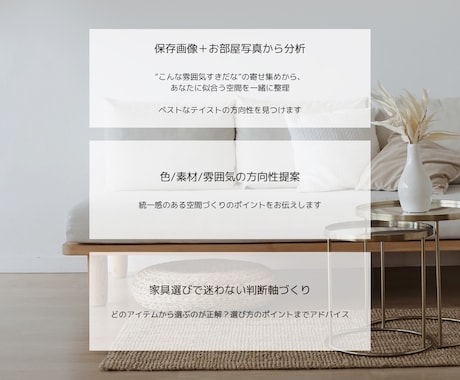 写真からあなたに似合うインテリアを提案します 【テイスト迷子さん向け】写真＋ヒアリングのインテリア相談 イメージ2