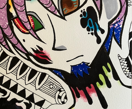 個性的なアナログ一枚絵作成します イメージ1