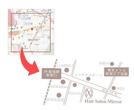 何度も修正OK！3,000円で地図作成します 現役グラフィックデザイナーがオリジナル地図作ります！ イメージ2