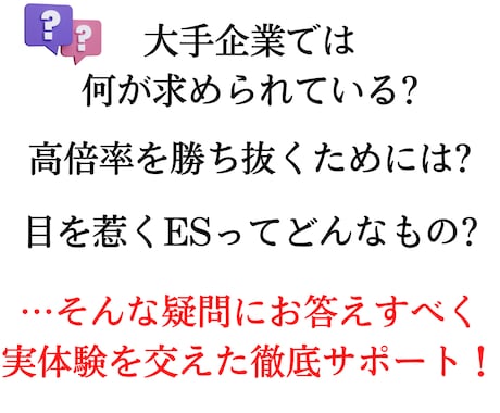 就職/転職 大手企業への内定率UPのお手伝いします 来てほしい と思われる!倍率100倍超の企業内定者がサポート イメージ2