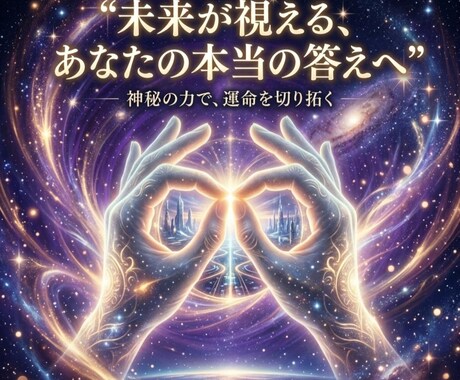 未来視 l あなたの進む先をお告げします 最高の未来に進むとしたら、今することを知りたくありませんか？ イメージ1