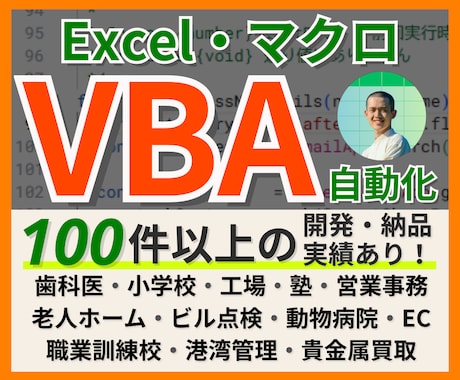 Mac対応★VBAマクロでExcelを自動化します 100件超の実績！医療福祉・工場・小学校等の転記やCSV整形 イメージ1