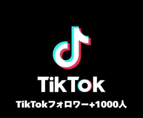 TikTokフォロワー+1,000人増加します ティックトック宣伝や運営、コンサルで+1,000人目指します イメージ1