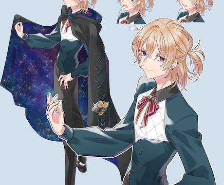 商用利用無料！バストアップ・立ち絵作成いたします IRIAM対応作成可能・１枚絵やアイコンに！ イメージ2