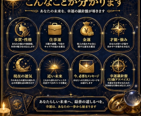 仕事・金運・副業を深く鑑定いします 四柱推命・数秘術・タロットで未来を読み解きます イメージ2