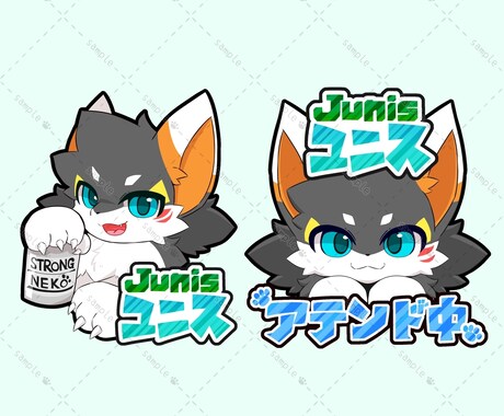 着ぐるみキャラのアテンド用ネームプレート描きます イベントで使える可愛いネームプレートです！ イメージ2